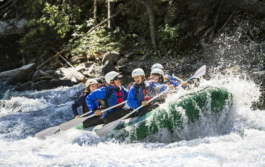 White water rafting in Wyoming, Adventures by Disney. Photo: Disney
