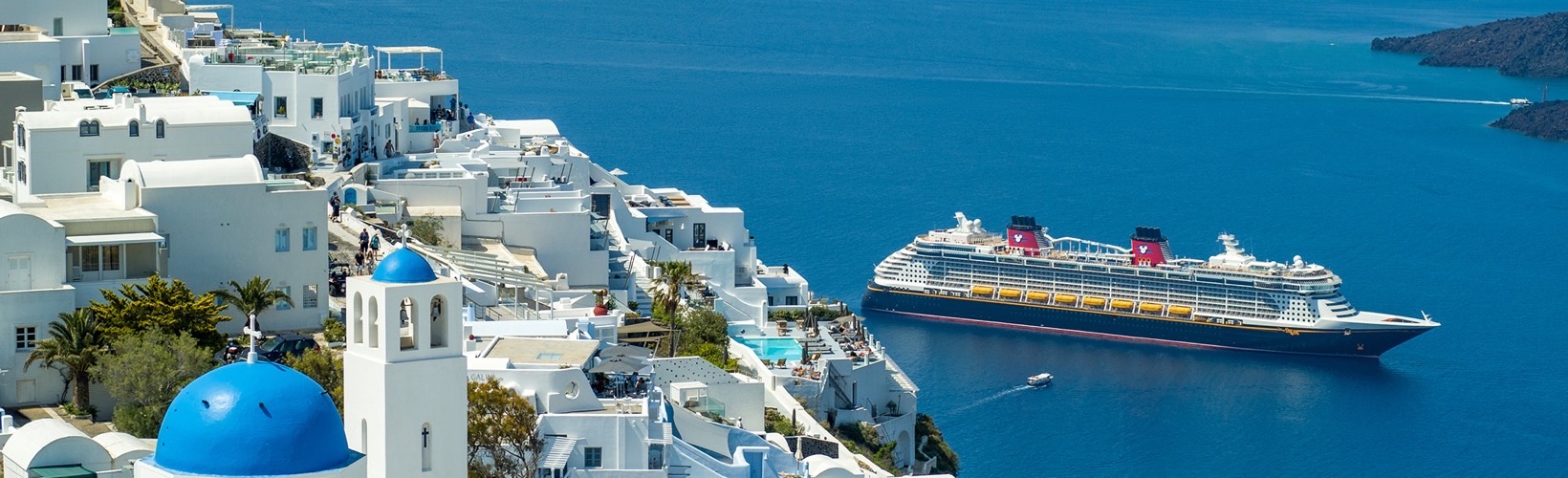 Santorini, a Disney Cruise Line Mediterranean call. Photo: Disney