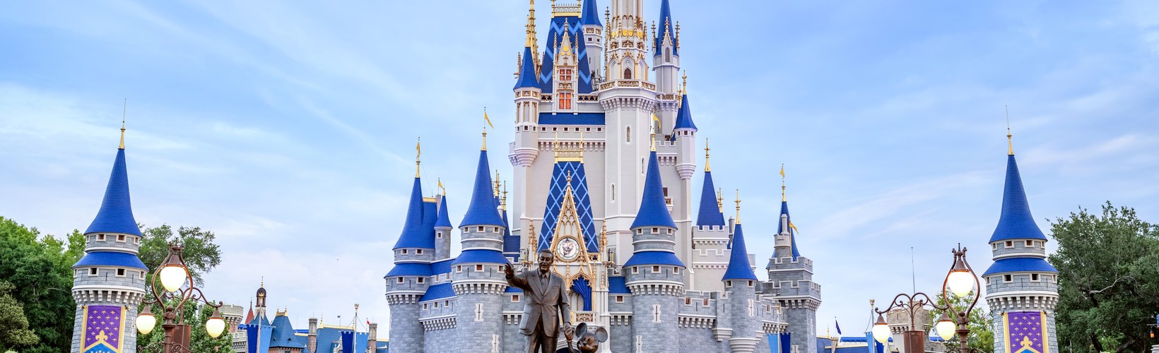 Cinderella Castle and the Partners statue, Magic Kingdom Park. Photo: Disney